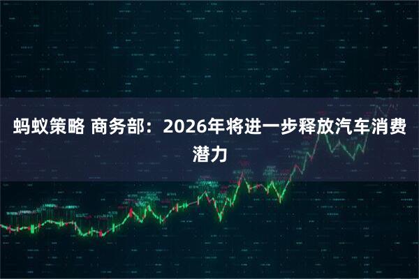 蚂蚁策略 商务部：2026年将进一步释放汽车消费潜力